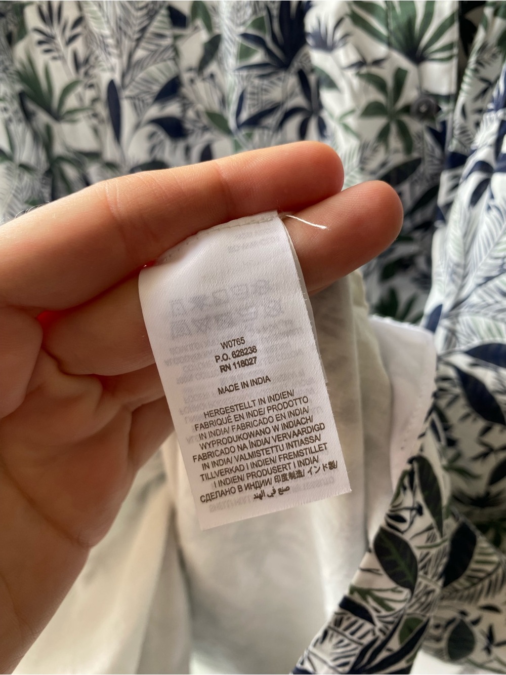 NWT Boden Antonia Ivory Tropical Palm Cotton Shirt Dress Size 10 No Belt - Picture 10 of 11